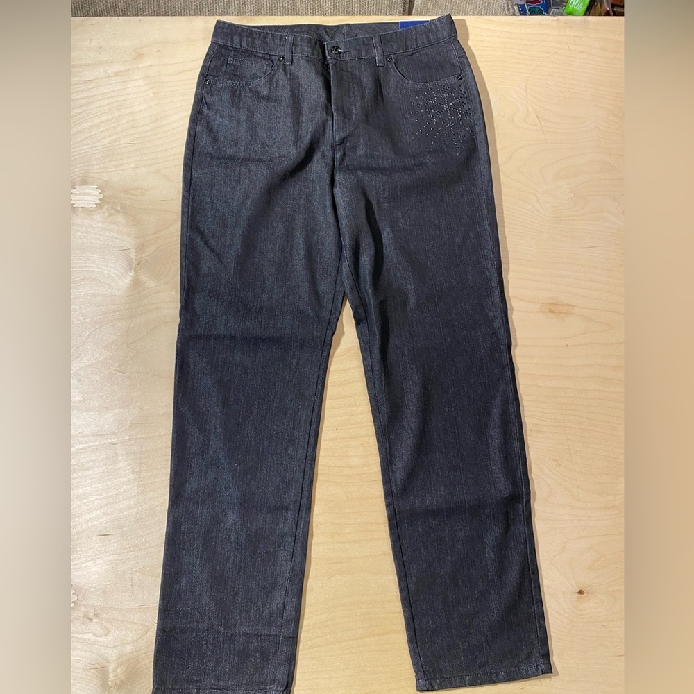 Basic Editions Black Denim Jeans with Bead design 12 (QD)